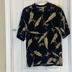 Tommy Bahama Mens Short Polo Hawaiian Shirt Size Medium